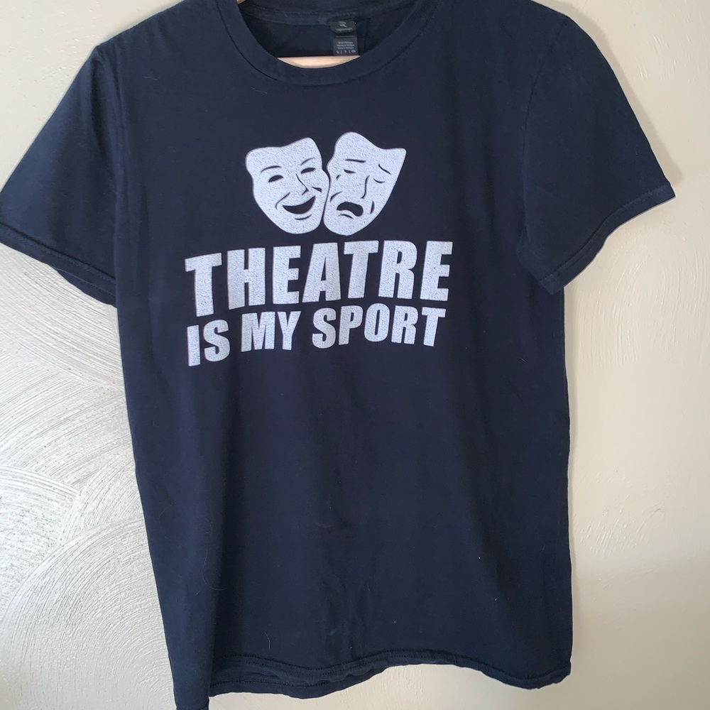 Black cotton T-shirt